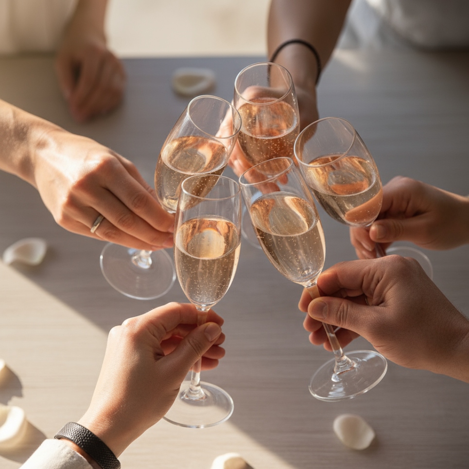 Bridal Party Sip N Spa wine tour