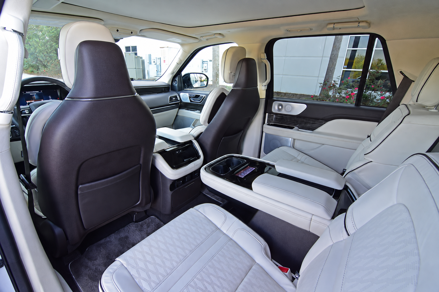 Luxury SUV interior for a Wine and Dine tour pickup